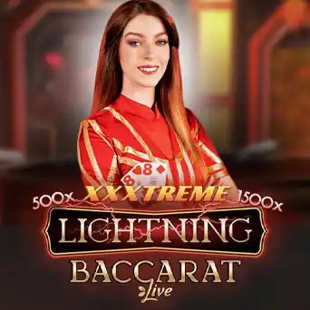 Lightning Baccarat slot icon by Evolution, available at PSK