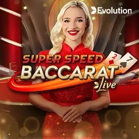Super Speed Baccarat by Evolution, showcased at psk.casino – game logo